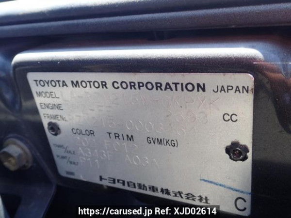 Used 2002 AT toyota hilux-surf RZN215W Image[9]