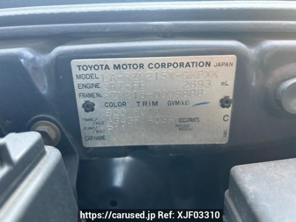 Used 2003 AT toyota hilux-surf RZN215W Image[10]