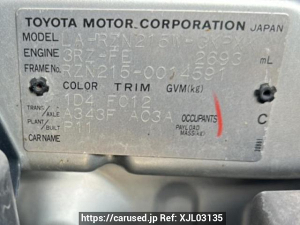 Used 2004 AT toyota hilux-surf RZN215W Image[8]