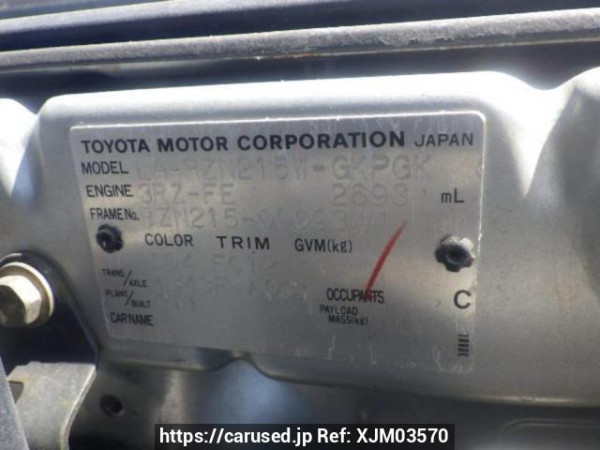 Used 2003 AT toyota hilux-surf RZN215W Image[10]