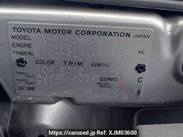 Used 2004 AT toyota hilux-surf RZN215W Image[11]