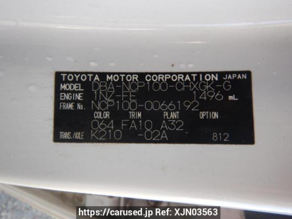 Used 2006 AT toyota ractis NCP100 Image[11]