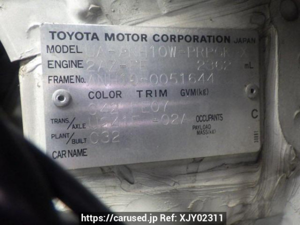 Used 2003 AT toyota alphard ANH10W Image[10]