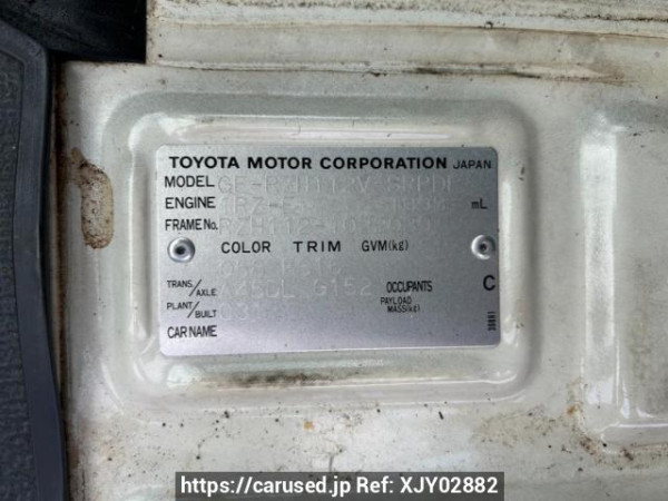 Used 2003 AT toyota hiace-van RZH112V Image[10]