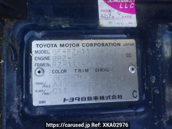 Used 2000 AT toyota hiace-wagon RZH111G Image[10]