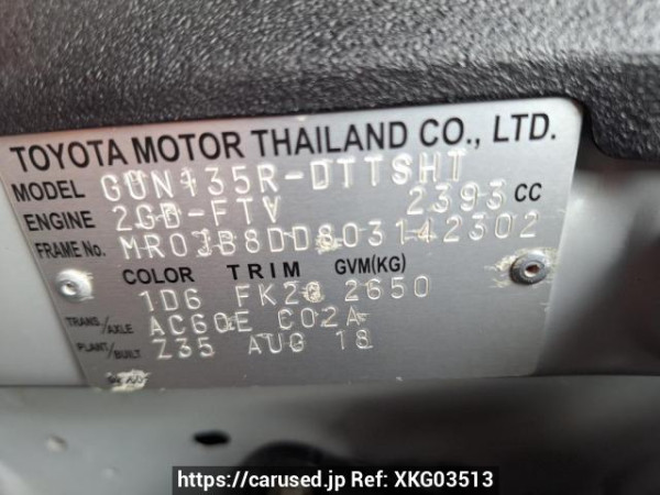 Used 2018 AT toyota hilux-revo GUN135R-DTTSHT Image[33]