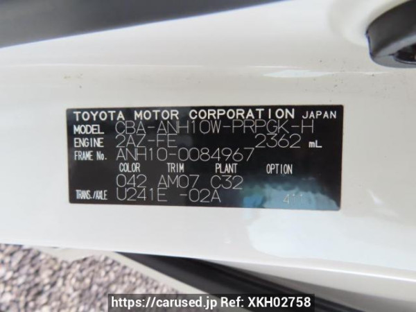 Used 2004 AT toyota alphard ANH10W Image[12]