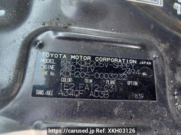 Used 2004 AT toyota hiace-van KDH205V Image[10]