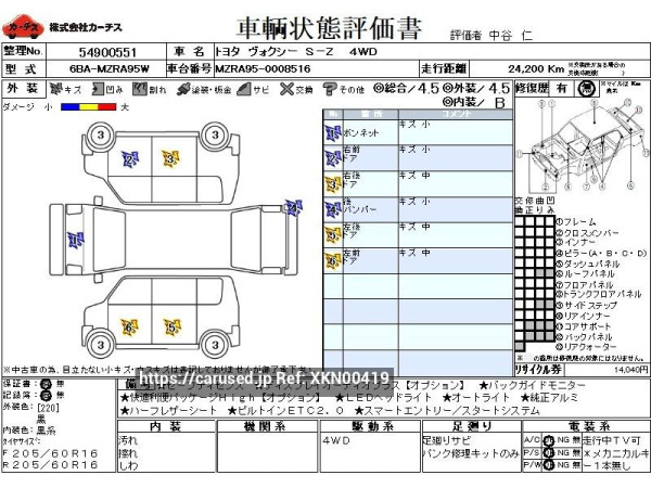 Used 2022 AT toyota voxy 6BA-MZRA95W Image[3]