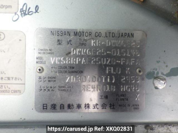 Used 2004 AT nissan caravan-bus DWMGE25 Image[10]