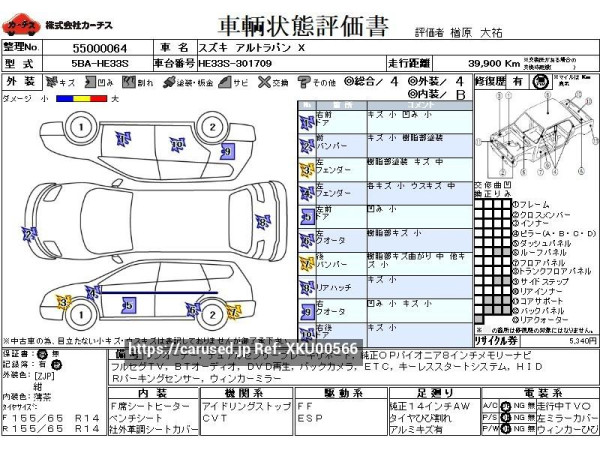 Used 2020 CVT suzuki alto-lapin 5BA-HE33S Image[3]