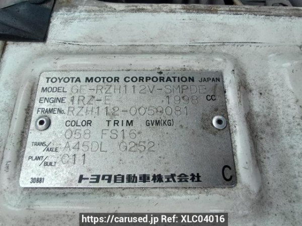 Used 2000 AT toyota regiusace-van RZH112V Image[11]
