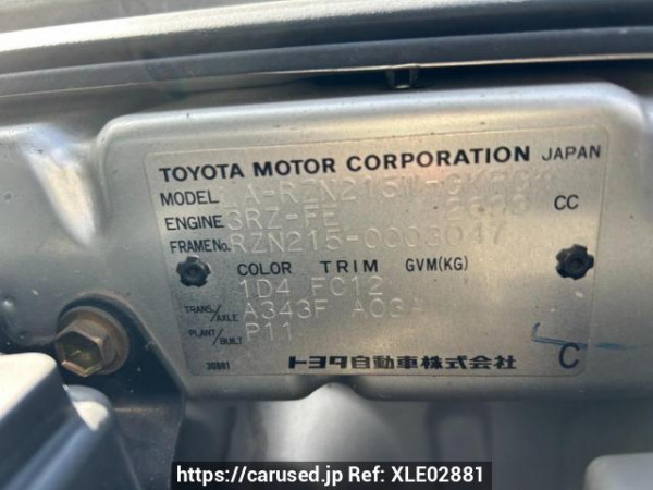 Used 2002 AT toyota hilux-surf RZN215W Image[10]
