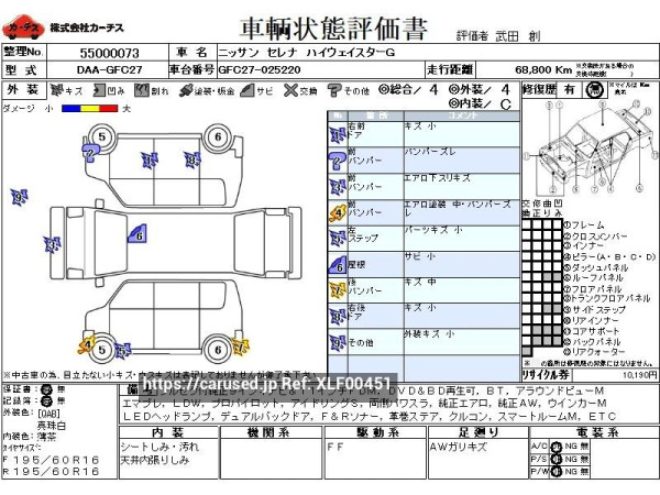 Used 2016 CVT nissan serena DAA-GFC27 Image[3]