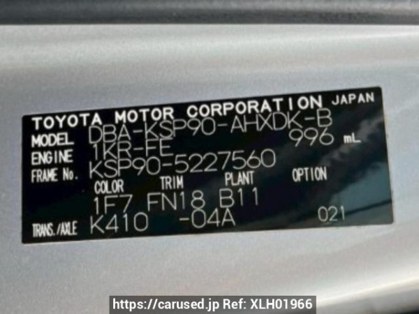 Used 2011 AT toyota vitz KSP90 Image[10]