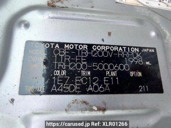 Used 2005 AT toyota regiusace-van TRH200V Image[11]