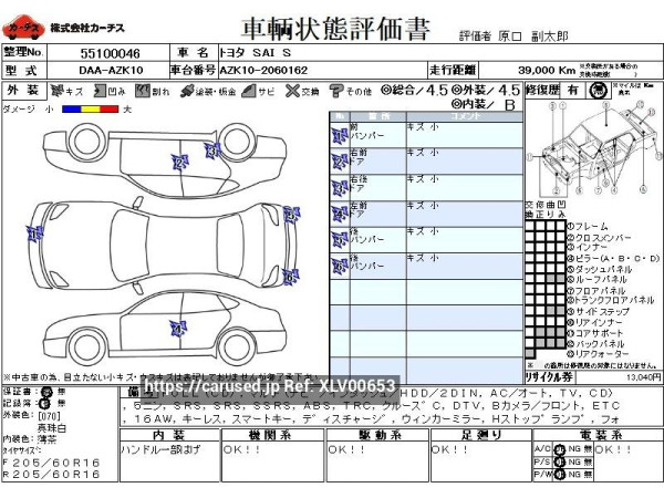 Used 2013 AT toyota sai DAA-AZK10 Image[3]