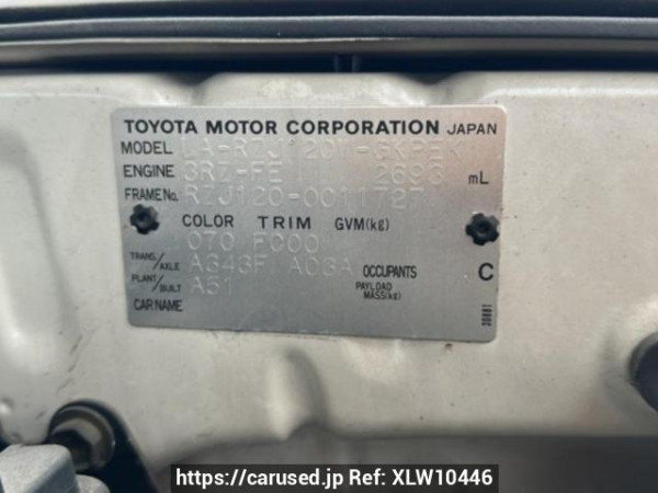 Used 2003 AT toyota land-cruiser-prado RZJ120W Image[11]