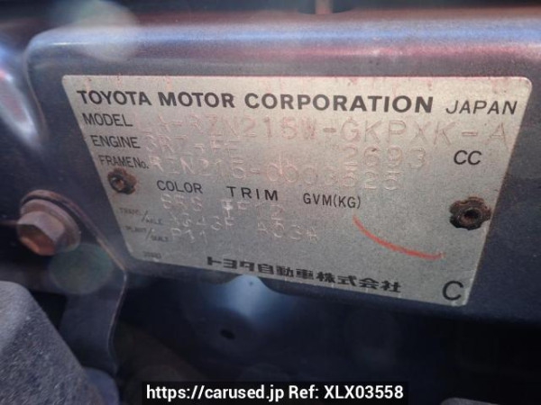 Used 2002 AT toyota hilux-surf RZN215W Image[8]