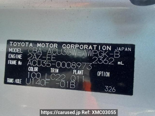 Used 2005 AT toyota harrier ACU35W Image[11]