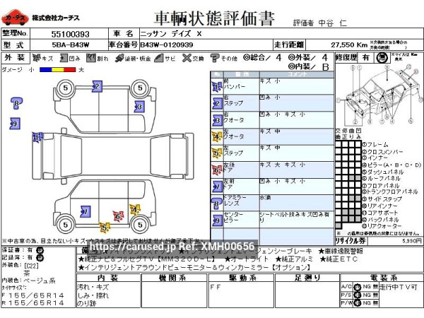 Used 2021 CVT nissan dayz 5BA-B43W Image[3]