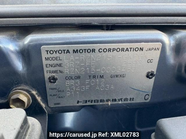 Used 2002 AT toyota hilux-surf RZN215W Image[10]