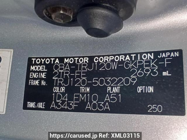 Used 2006 AT toyota land-cruiser-prado TRJ120W Image[11]