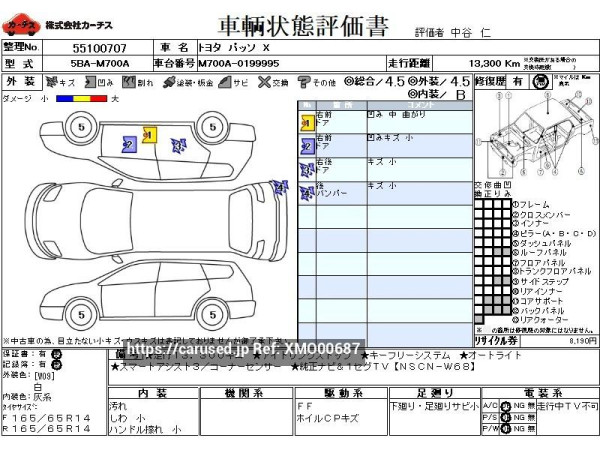 Used 2021 AT toyota passo 5BA-M700A Image[3]