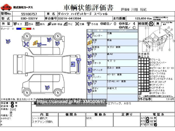 Used 2019 AT daihatsu hijet-cargo EBD-S321V Image[3]