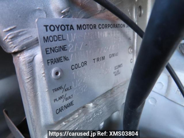 Used 2003 AT toyota alphard ANH10W Image[11]