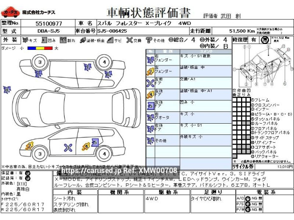 Used 2016 CVT subaru forester DBA-SJ5 Image[3]