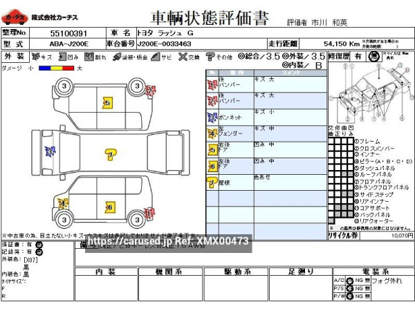 Used 2011 AT toyota rush ABA-J200E Image[3]