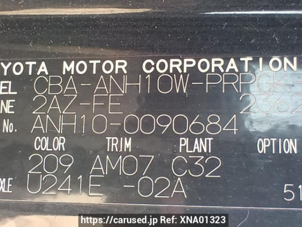 Used 2004 AT toyota alphard ANH10W Image[11]