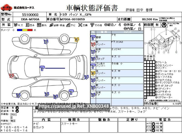 Used 2016 AT toyota passo DBA-M700A Image[3]