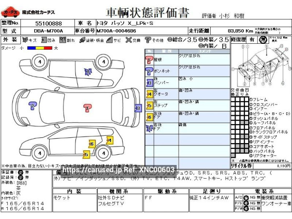 Used 2016 AT toyota passo DBA-M700A Image[3]
