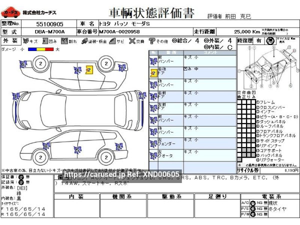 Used 2016 AT toyota passo DBA-M700A Image[3]