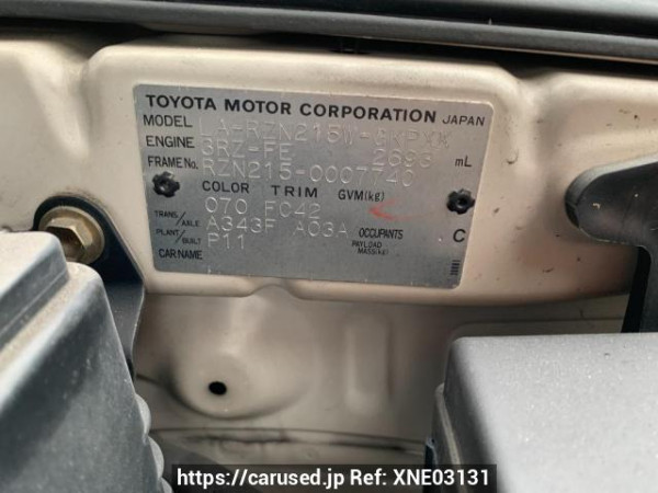Used 2003 AT toyota hilux-surf RZN215W Image[10]