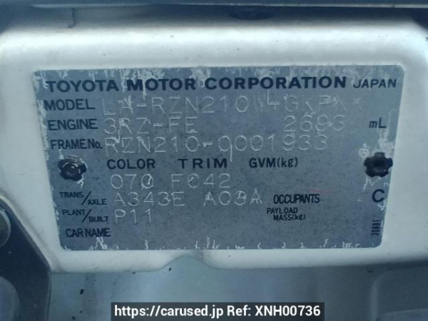 Used 2003 AT toyota hilux-surf RZN210W Image[11]