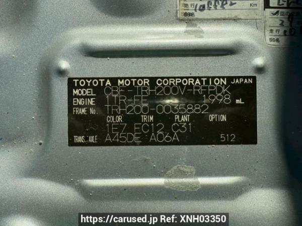 Used 2006 AT toyota hiace-van TRH200V Image[10]