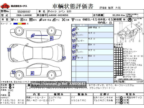Used 2018 CVT daihatsu copen DBA-LA400K Image[3]