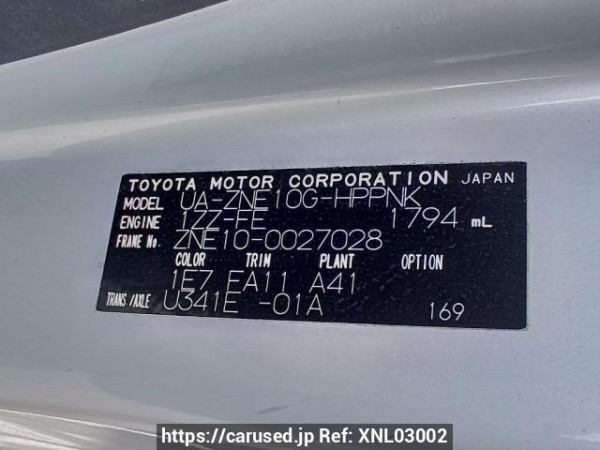Used 2003 AT toyota wish ZNE10G Image[11]