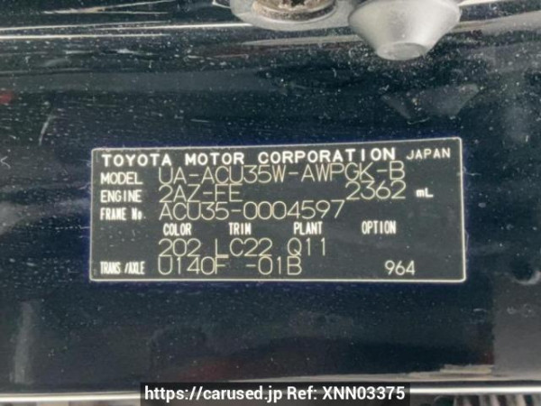 Used 2003 AT toyota harrier ACU35W Image[10]