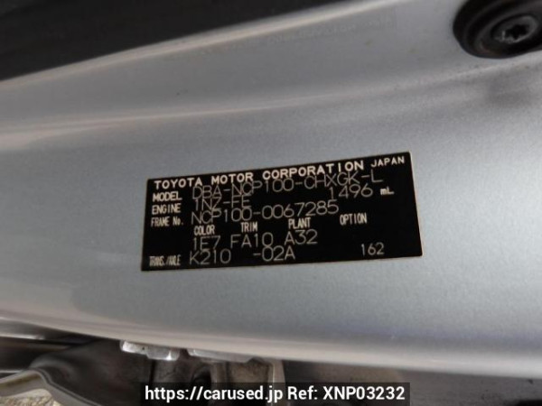 Used 2006 AT toyota ractis NCP100 Image[11]