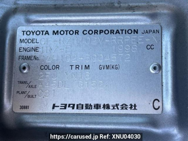 Used 2001 AT toyota hiace-van RZH102V Image[10]