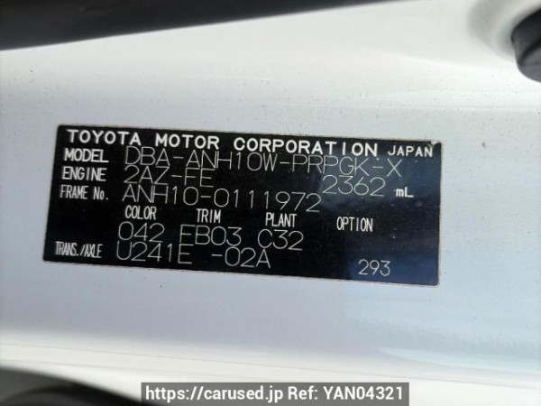 Used 2005 AT toyota alphard ANH10W Image[5]