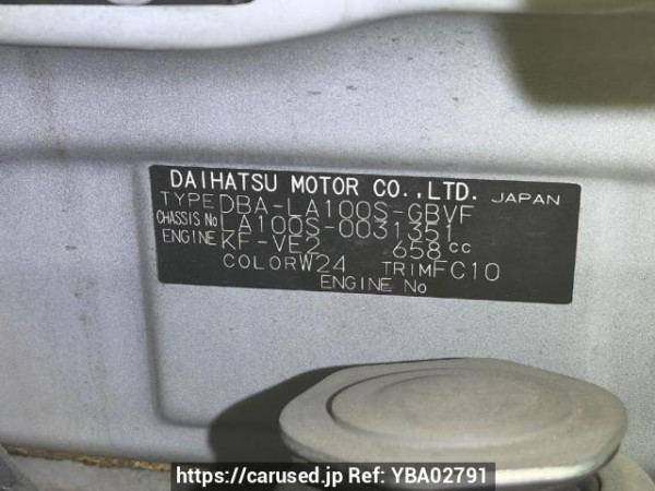 Used 2011 AT daihatsu move LA100S Image[6]