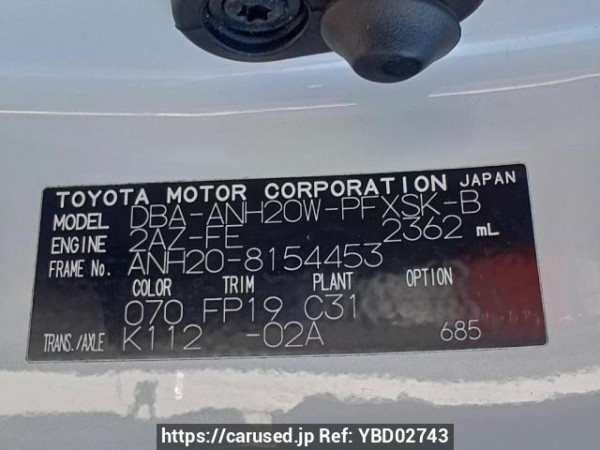 Used 2011 AT toyota alphard ANH20W Image[11]