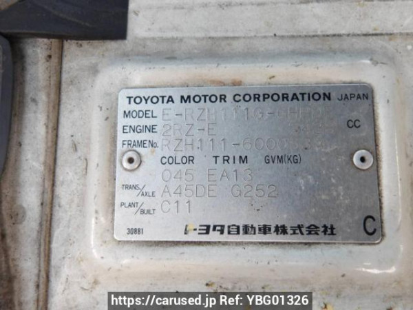 Used 1997 AT toyota hiace-wagon RZH111G Image[11]