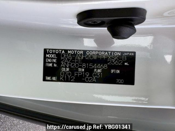 Used 2011 AT toyota alphard ANH20W Image[10]