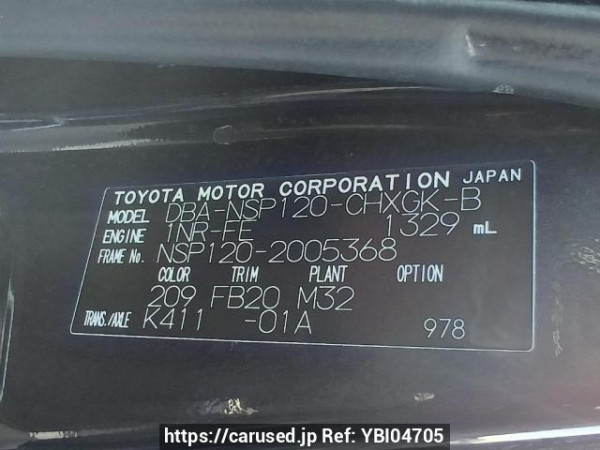 Used 2011 AT toyota ractis NSP120 Image[11]